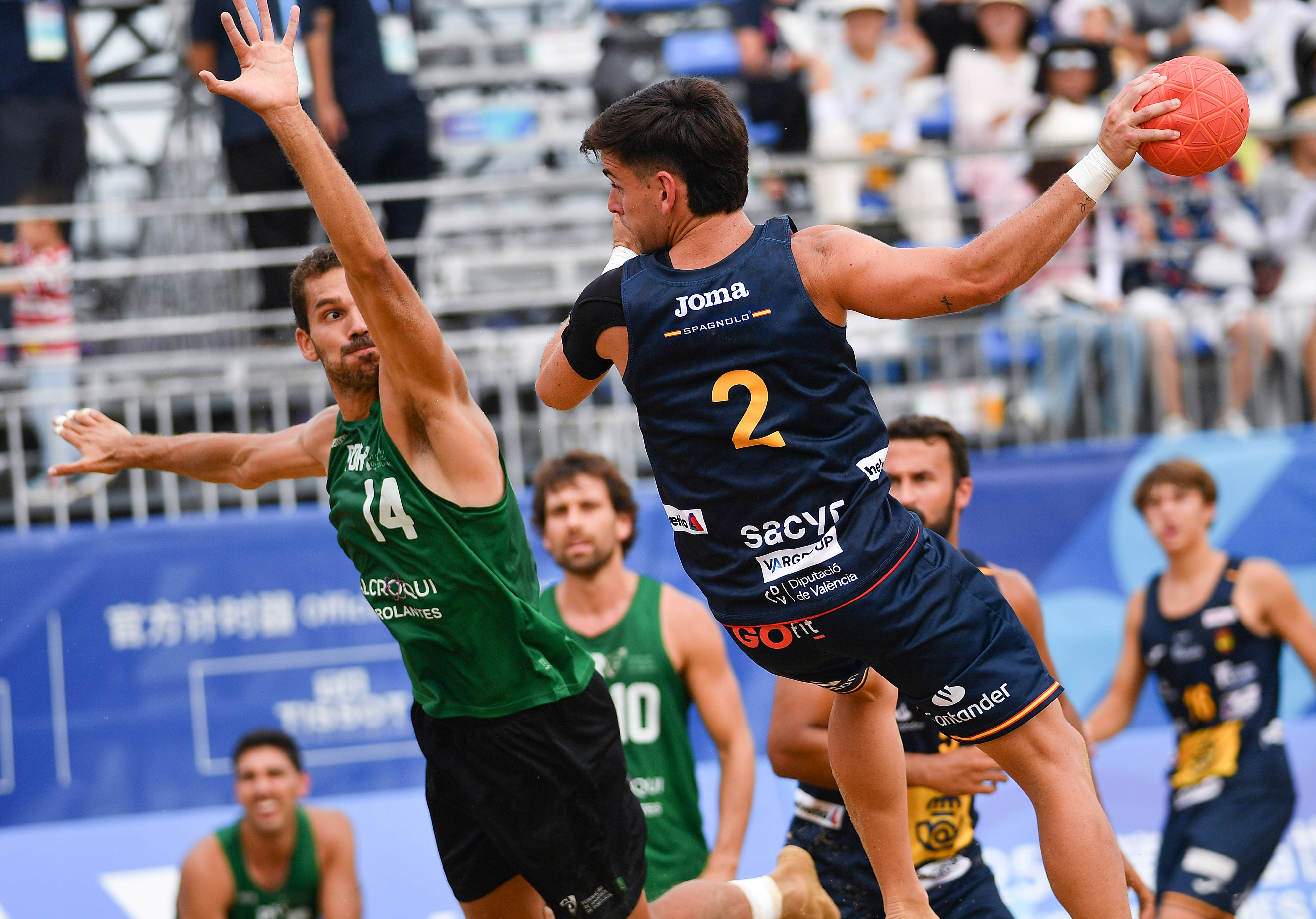 （成都世运会）沙滩手球——男子半决赛：葡萄牙队胜西班牙队