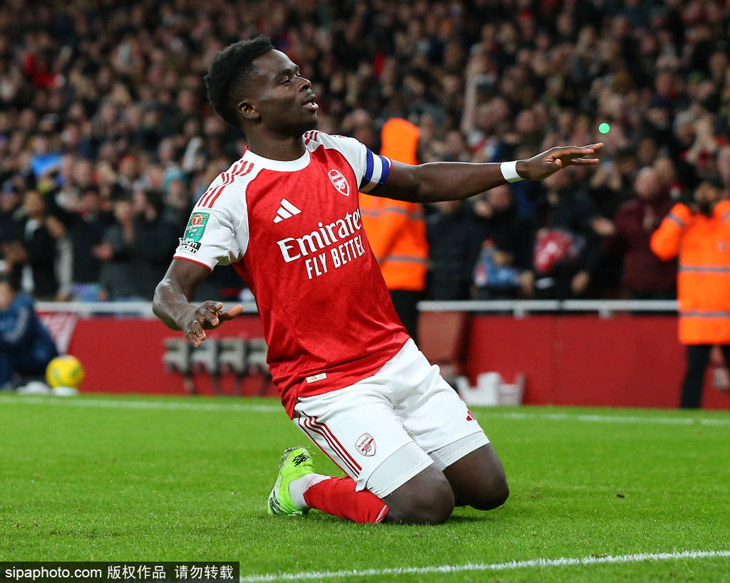 联赛杯-萨卡替补破门恩瓦内里建功 阿森纳2-0布莱顿